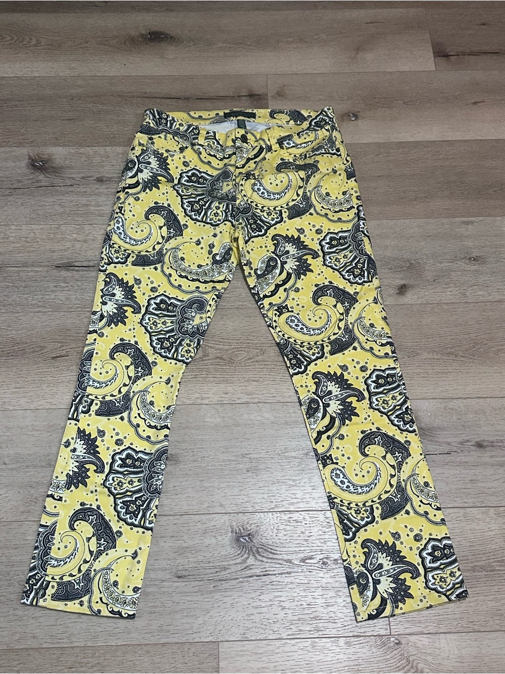 Lauren Jeans Co. Ralph Lauren Yellow Paisley Shorts